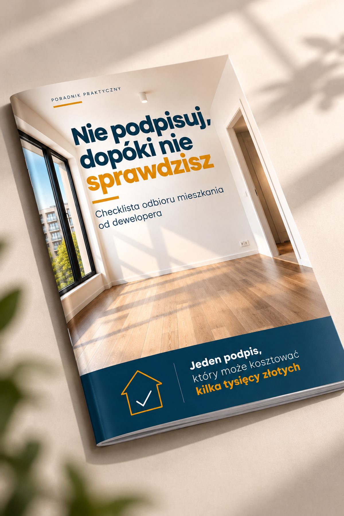 Poradnik odbioru mieszkania w świetle dziennym: wizualizacja okładki